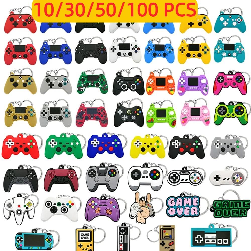 Gaming Console Keychain - 10-100PCS Schlüsselbund für Jungen Gamepad Schlüsselring
