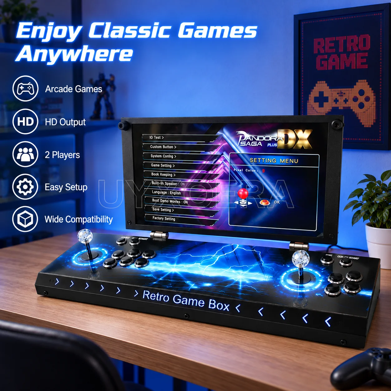 17,5 Zoll Retro Arcade-Spielko – Gaming Console Display Case Bewertung und Preis