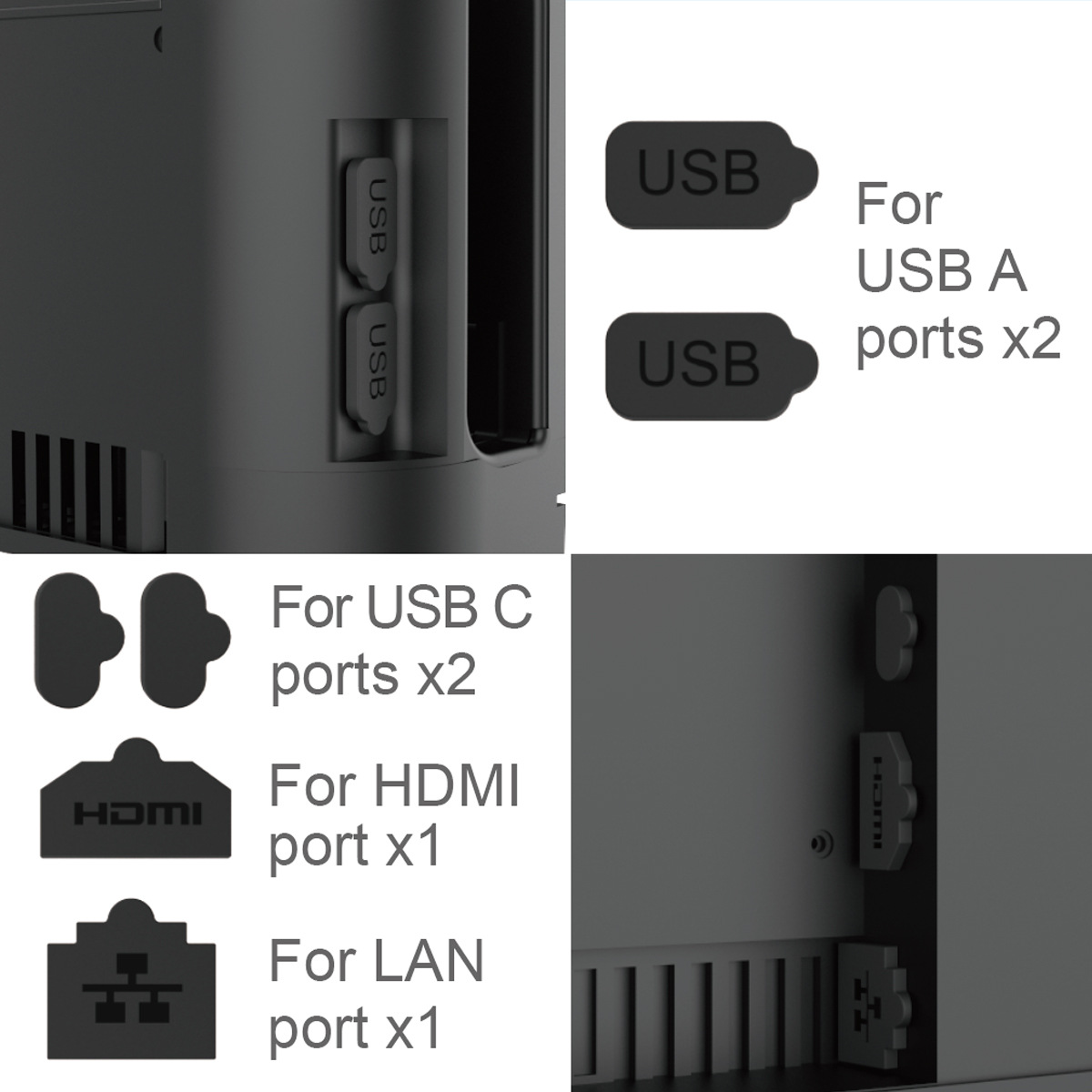 Silikon-Staubschutz-Set für Sw – Gaming Console Buttons Bewertung und Preis